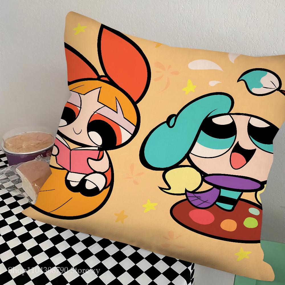 1Pc Classic Cartoon T-The Powerpuff Girls Pillow Bedroom Sofa Leisure Comfort Cushion Car Living Room Home Decoration