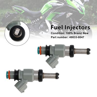 2PCS 49033-0047 Fuel Injectors For Kawasaki Ninja 400 18-24 Eliminator Z500 NINJA 500