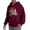 Men's Hooded Sweatshirt, Contrasting Color Sweatshirt, Sports   Casual Jacket