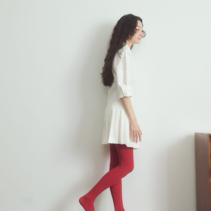 I Hate Monday [IHM2402ST14] Colored Stockings 60D Red