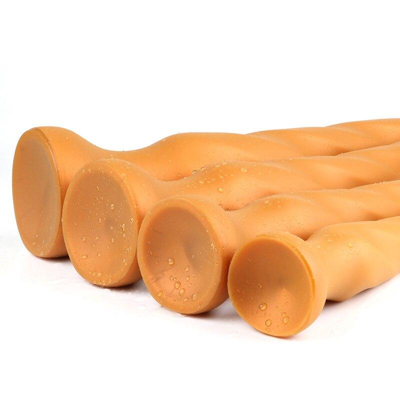 Extended Butt Plug Soft Silicone Masturbator Anal Expander Sex Toys Realistic Penis Strap On Dick Fisting BDSM Dragon Dildo