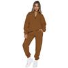 YYFS Women's Fashion Solid Color Print Long Sleeve Trousers Pants Suits