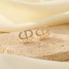 Zircon Pearl Letter Earrings: Stylish, Versatile, Modern Chinese Design, Personalized, Allergen-Free.