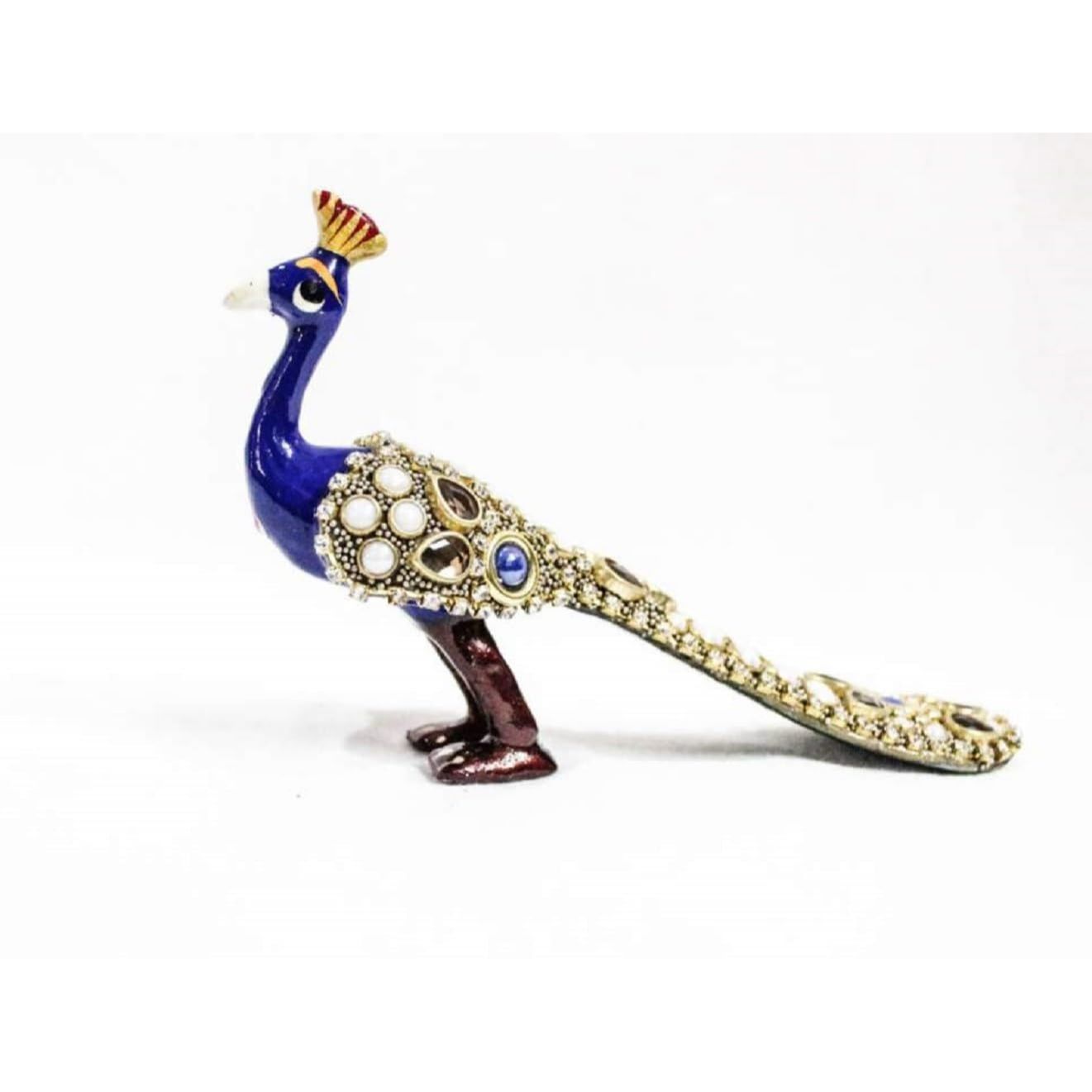 

Металл Камень Работа Статуэтка Павлина Экспонат Декоративная Фигурка для Дома Гостиной Офиса Спальни Декора