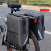 Un paio di borse da sella per bicicletta in tessuto Oxford impermeabile - un cestino posteriore per bicicletta con tracolle regolabili