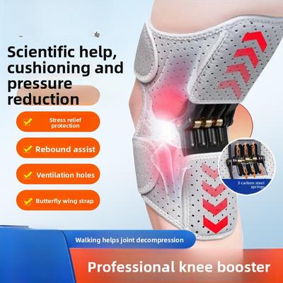 Sports Knee Pads Patella Up and Down Stairs Mountaineering Squat Knee Booster Joint Pressure Fixation Leg Pads Knee Assist