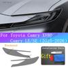 For Toyota Camry XV80 LE SE Exterior Front Lamp Black Anti-Scratch Sticker Headlight Transparent Protective Film BC Pillar Films