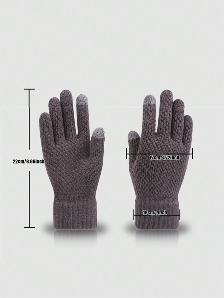 Winter Gloves for Men Women - Upgraded Touch Screen Cold Weather Thermal Warm Knit Glove for Running Driving Hiking
