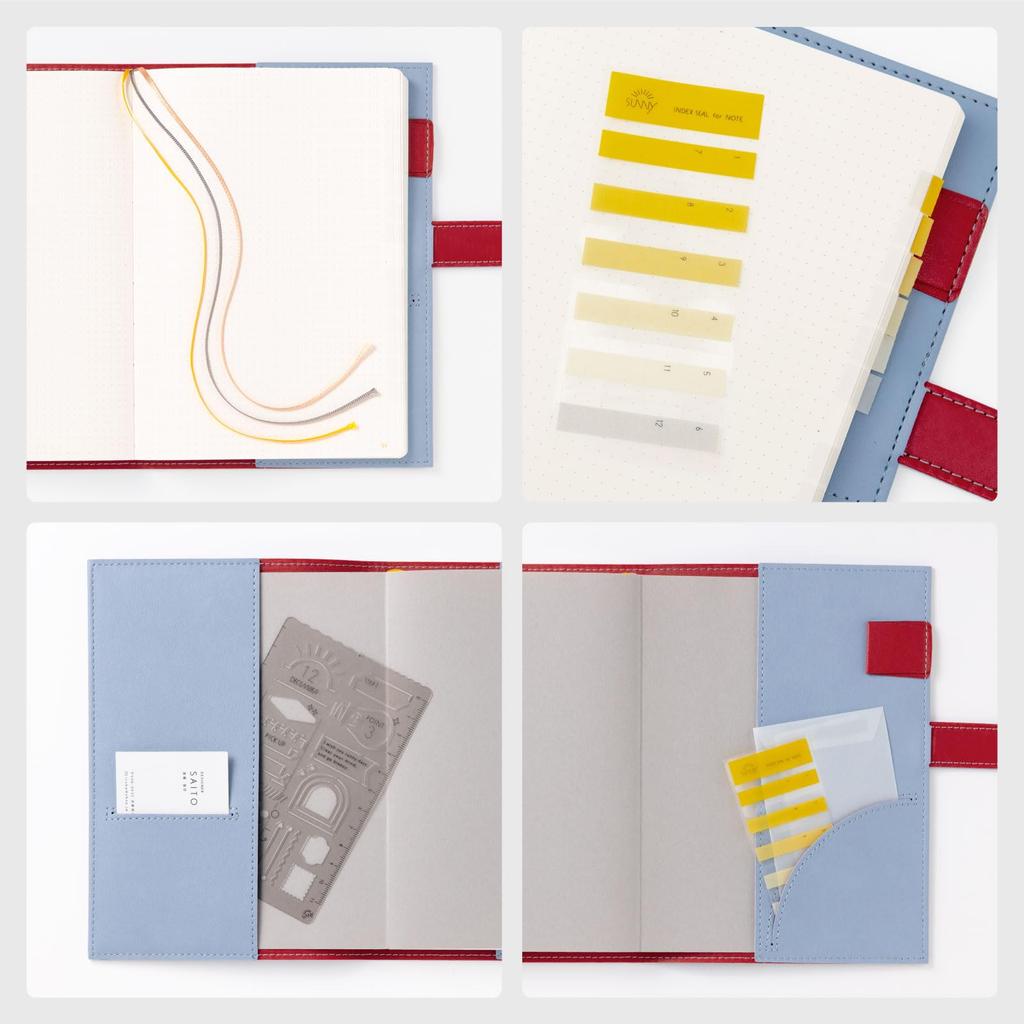 Iroha Publishing 2026 SUNNY TRAD Weekly Planner (Starting January 2026, B6 Size) [Scarlet] LST-54