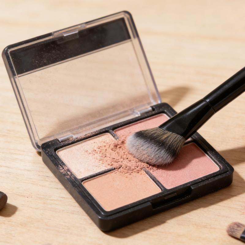 Pincel de Maquiagem Dupla Face Com Cerdas Macias e Densas Para Base Contorno Blush Perfeito Para Maquiagem Diária Uso em Viagem