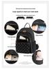 Korean Style Women's Large Capacity Diamond Pattern Backpack