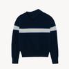 MOONDAL Women's High-Neck Sweater - New 2026 Autumn/Winter Striped Knitwear, Relaxed Fit, Korean Style