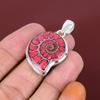 Doublet ammonite opal pendant 925 sterling silver pendant gemstone jewelry designer pendant handmade silver jewelry engagement gifts