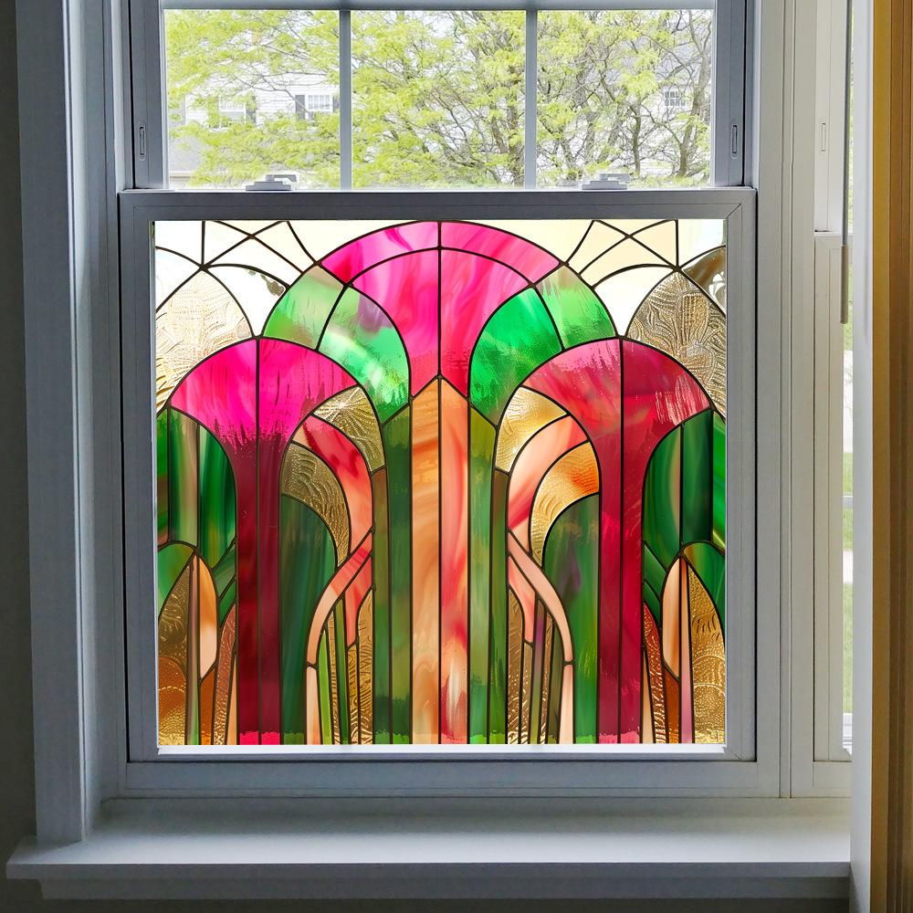 BL301-330 Colored PVC Static Cling Window Film - No Glue Home Decoration