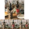 Christmas Wine Classy Bottle Wraps Stylish Striped Plaid Material Ideal For Holiday Parties