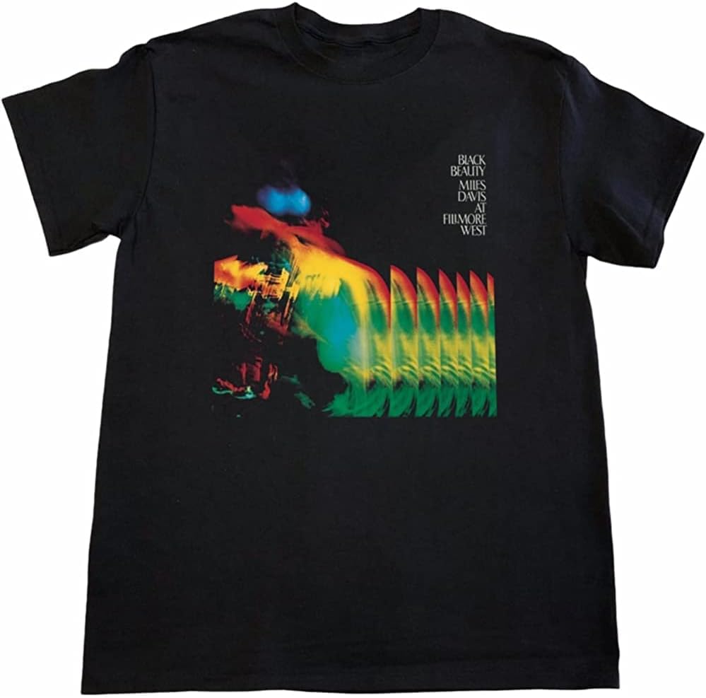 Miles Davis at Fillmore West Men T Shirt Cotton Graphic Print Black 3XL чёрный