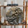 Vintage Fairy Round Metal Tin Sign Weatherproof Outdoor Wall Art