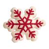 Christmas Snowflake Plush Throw Pillow, Festive Atmosphere Decoration, Party Gift