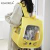 KEMORELA Pet Carrier Backpack Transparent Breathable for Cats And Small Dogs Airline Approved Travel Bag