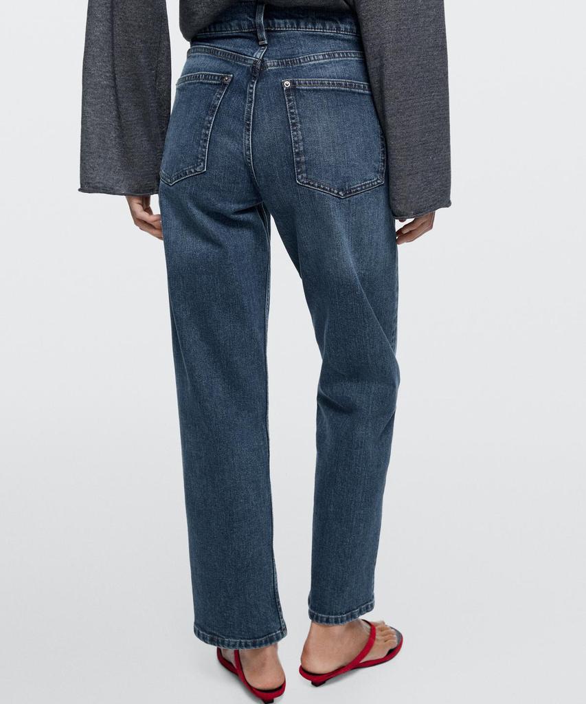 Masimodutti Mid-Waisted Straight Fit Jeans