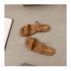 Slippers, Women's, Women's Shoes, Summer, Square Toe, Fish Mouth, Sandals, Women's, Flat Bottomed Slippers