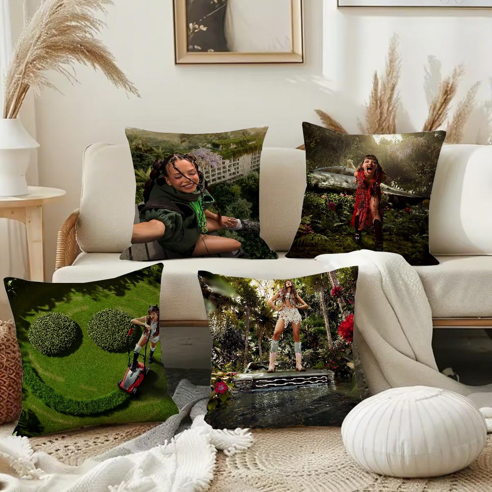 Singer Nina Chuba Ich Lieb Mich Pillow Case Square Double-Sided Printing Sofa Cushion Cover Pillowcase Bedroom Bedside