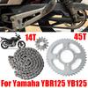 Für Yamaha YBR 125 YB 125 YBR125 YB125 YB125Z YBR125G STX125 Motorradzubehör Großes Ritzel Kleines Ritzel Zahnrad Kette Satz