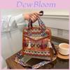Ethnic Style Water Bucket Bag With Tassels For Daily Casual Use