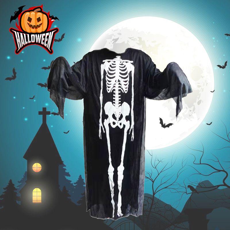 Skeleton Halloween Ghost Cosplay Costume Fancy Dress Party Children Set Adult
