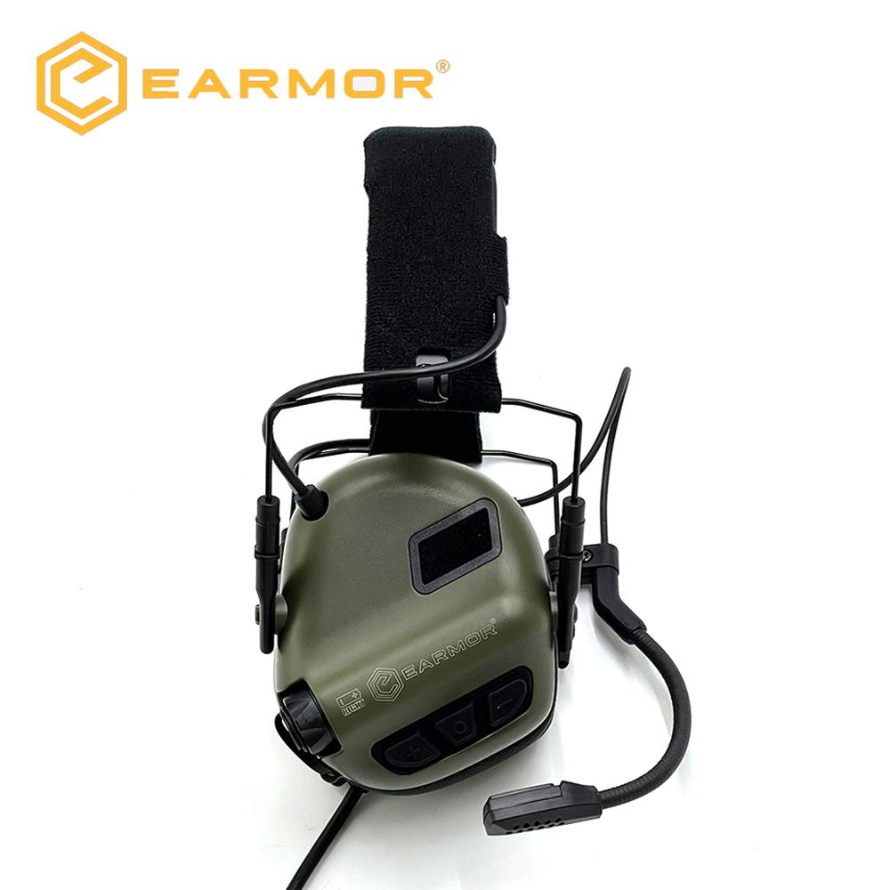 EARMOR Gun Range Shooting Anti-Noise Headset M32 SE Tactical Communication Hunting Electronic Hearing Protection Earmuff