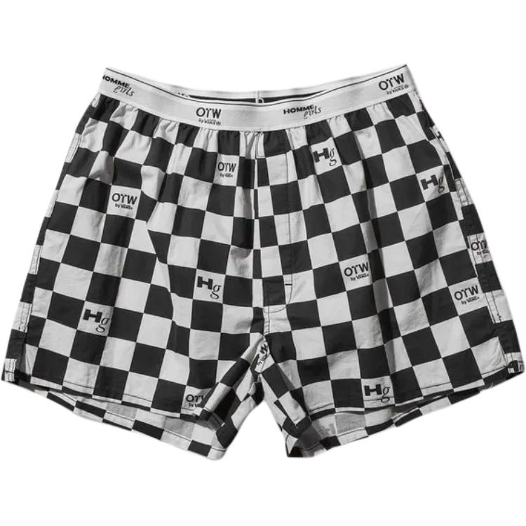 Vans Checkered Mid-Rise Loose Boxer Briefs Men Underwear Black VN000K8MWHT1