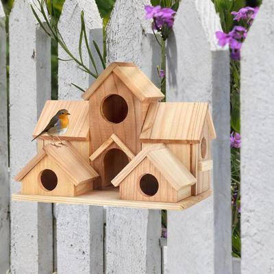 Vogelhaus für draußen, Holz, Finken, Blaumeisen, Kardinäle, Kolibri, Nistvogel