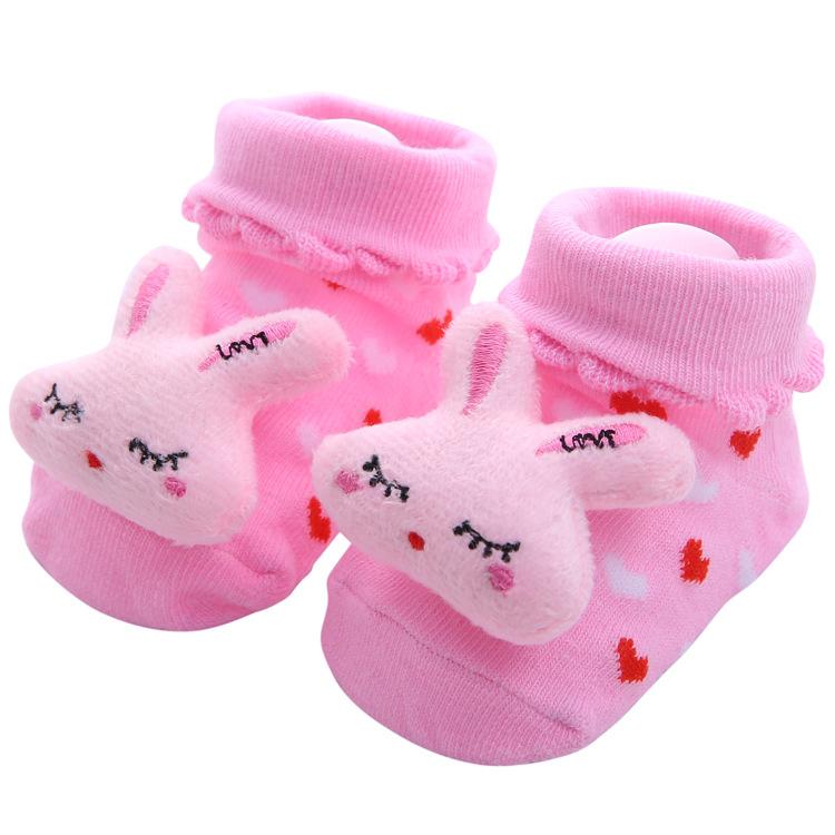 YWHUANSEN Kleinkind Cartoon Neugeborenes Baby Mädchen Jungen Anti-Rutsch Bodensocken Niedliche Säuglingskinder Tier Baumwolle Stulpen Gestreifte Socken