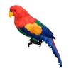 Colorful Large Parrot Decorative Ornament with Feathers