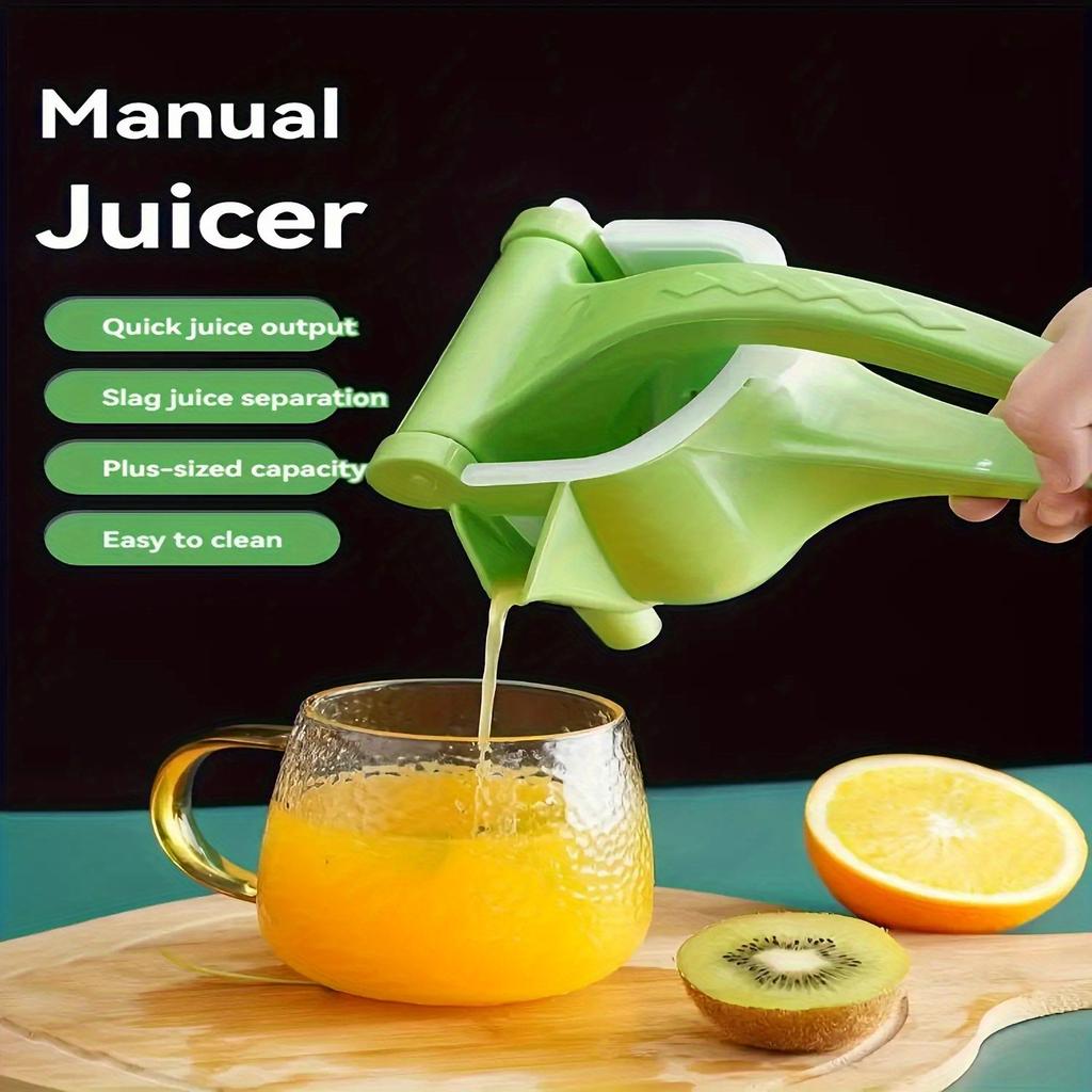 3pcs,Manual Juicer, Heavy Duty Plastic Construction Portable Hand Citrus and Vegetables ,Press for Home Travel Kitchen Office Use Easy To Clean