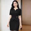 Elegant Slimming Workwear Dress for Front Desk and Beauty Therapist