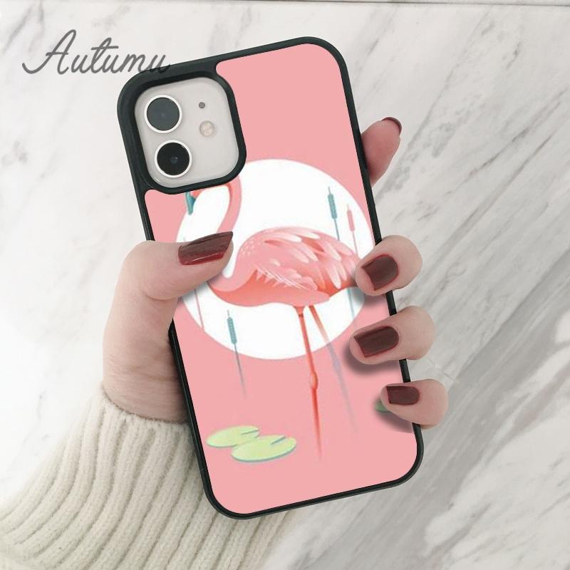 Animal Flamingo Phone Case for iPhone 11 12 13 14 Pro Max Mini X XR XS SE 2020 5 6S 7 8 Plus Samsung Galaxy S21 S22 Cover Shell