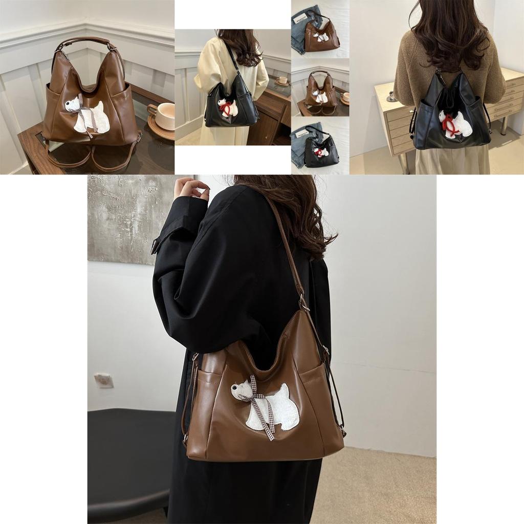 Stylish Large Capacity Fashionable Tote Bag For Daily Use With Cute Dog Cartoon Design