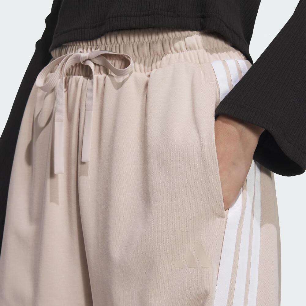 Adidas Gestreifte Bequeme Atmungsaktive Weiche Hautfreundliche Freizeithose Damen Hose Wunder-Graubraun JY7698