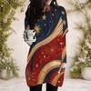 Plus Size Women Fashion Long Sleeve Blouse With Pockets And Cuffed Sleeves