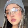 Fashion Love Sunglasses Luxury Designer PC Sunscreen Frameless Y2K Women Future Style Sun Glasses Lentes De Sol Mujer