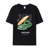 Vintage Car with SurfboardPrint T-Shirt Summer Casual Streetwear Men Women Unisex Fashion Tshirt Top