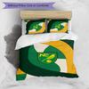 Set Lenzuola Stampato Norwich City Football 3 Pezzi, Comodo Set Copripiumino per Camera da Letto Amico della Pelle
