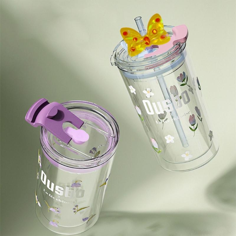 Holographic- Bowknot Straw Topper Silicone Mold Light and Shadow Bow Straw Decoration Mold for Drinks Straw Decor