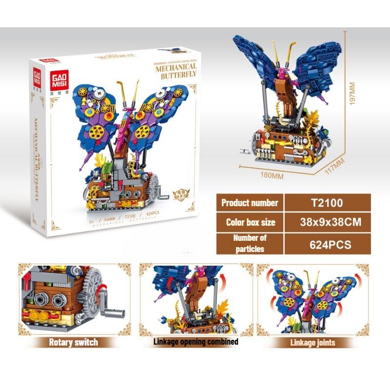 

DIY Mechanical Linkage Assembly Building Block Toys Insect Animal Series Children Puzzle Assembly Toys Hands-on Ability Training St Practical Use