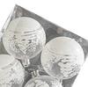 6 Pcs Xmas Ball Ornaments Set Snow Scene Shatterproof Transparent Acrylic Clear Xmas Balls Hanging