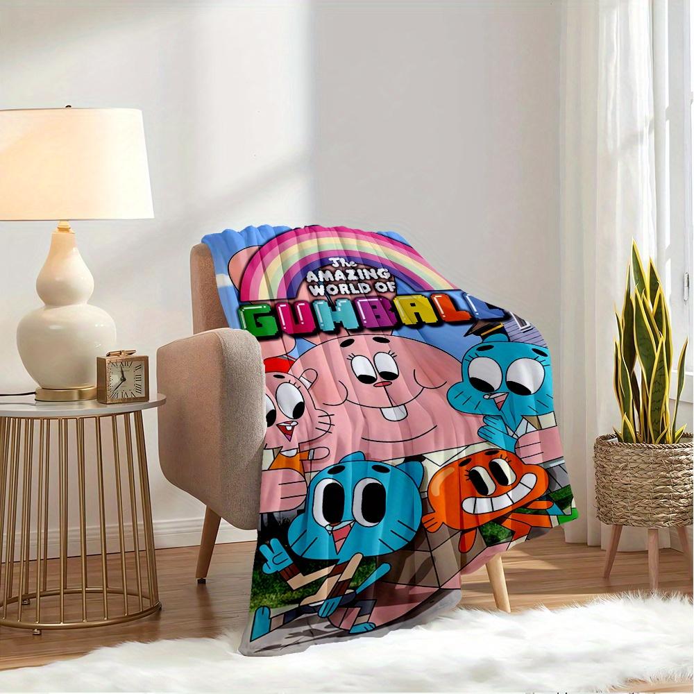 1 Stück Kaugummi, Anais, Darwin-Thema Digital Bedruckte Flanelldecke, Super Weiche Plüsch Fleece Bettdecke, Multifunktional für Alle Jahreszeiten Hypoallergen