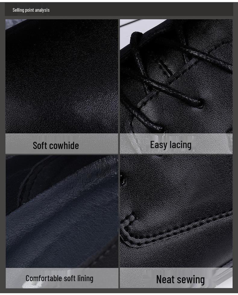 Men's Genuine Leather Business Shoes: Comfortable, Formal Cowhide Casual Shoes