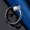 1 Piece 925 Sterling Silver Exquisite 6-10 #heart-shaped Ring, Stylish Women's Gift, Charming Jewelry Engagement Accessory