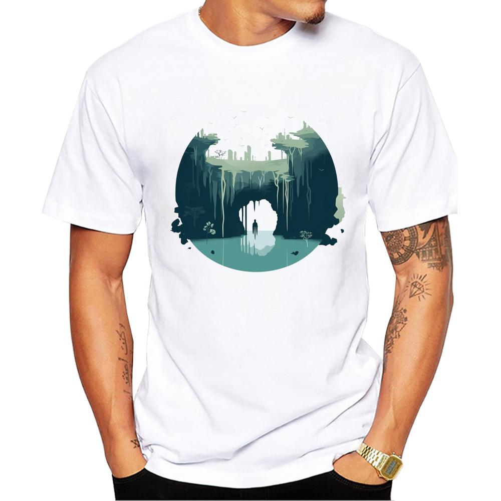 TEEHUB The Underground Design Men T-Shirt Retro View Printed T Shirts Short Sleeve Tshirts Har